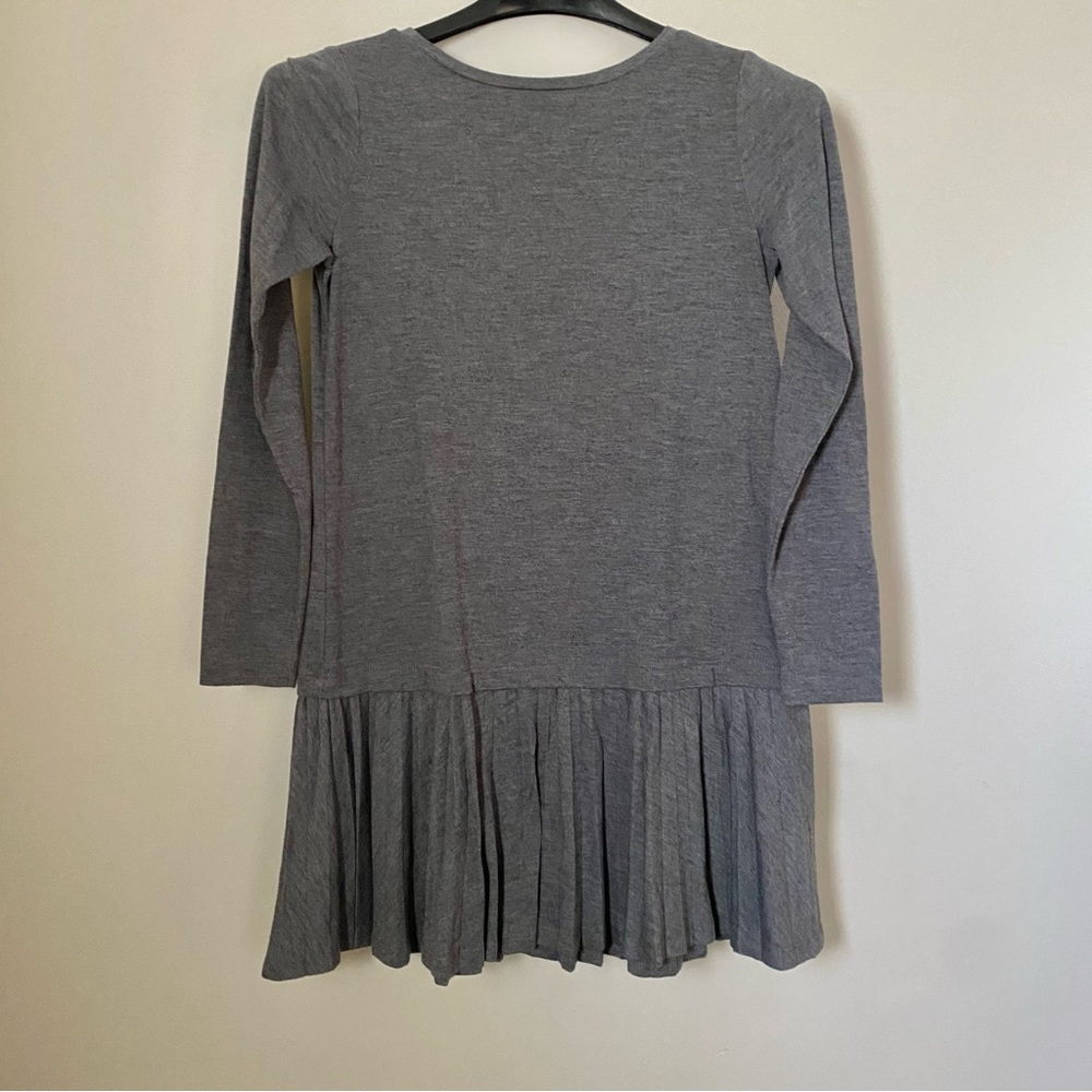 Grey Drop Waist Tunic from LOFT Women’s Petite Small with Buttons Down the Back